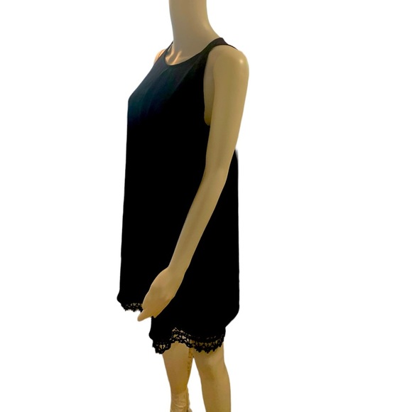 I.N. San Francisco Navy Sleeveless Chiffon Shift Dress - Picture 5 of 9